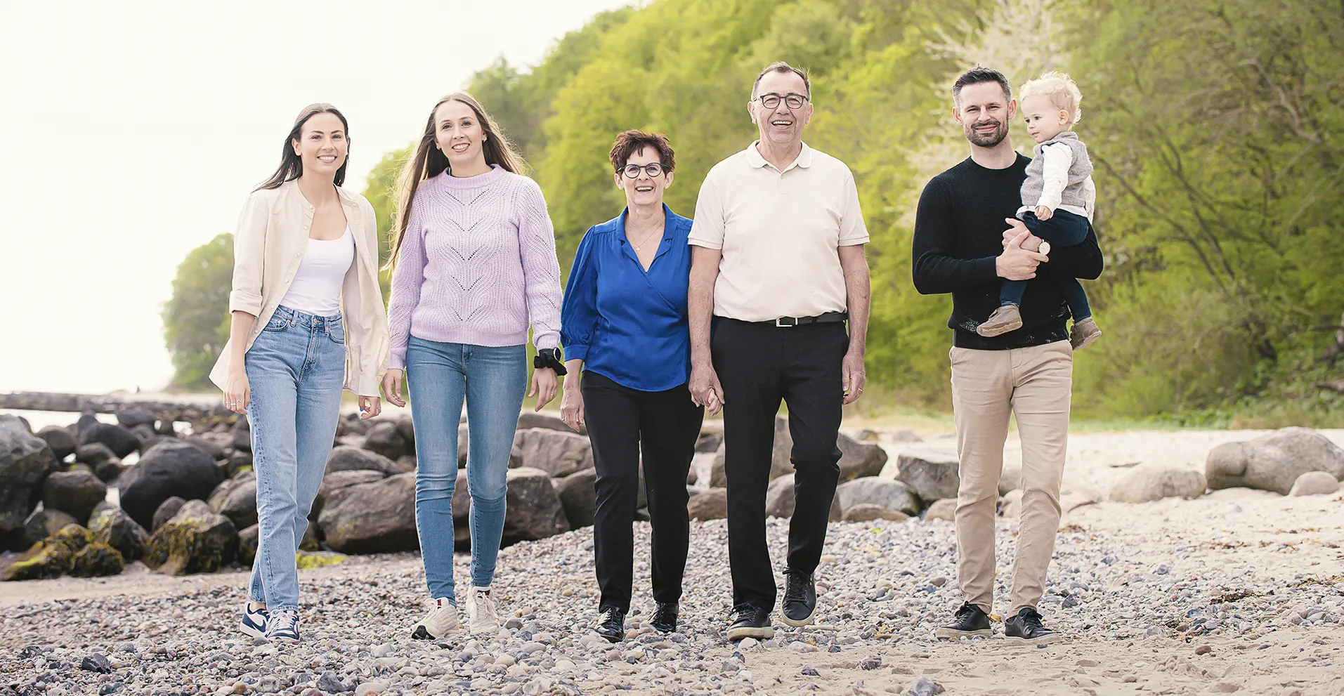 familieportræt på stranden århus foto