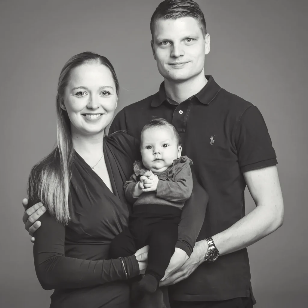 portræt af familie fotograf århus