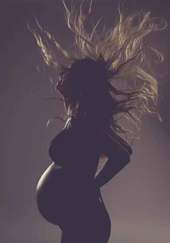 gravid familieportræt